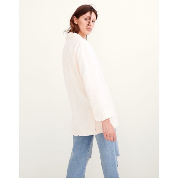 Madewell Cotton-Linen Relaxed Larsen Blazer - Picture 2 of 6